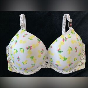 NWT Victoria’s Secret 34DD Padded Push Up Bra ~ Lemons & Flowers